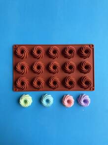 1 pieza Molde de caramelo espiral - Óxido marrón - Ver 1