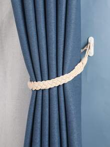 1pc/2pcs Braided Rope Knot Window Curtain Tieback - Beige - View 8