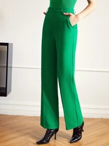 MOTF PREMIUM PRESS CREASE SUIT TROUSERS WITHOUT BELT - Green - View 9