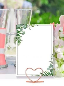 10入組心形名片夾 - 玫瑰金 - 查看 3