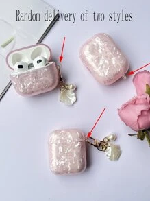 Compatible With Apple 4, Seashell Pattern Earphone Protective Case For Pro 2, Pro 3, Does Not Include Earphones - Pink - View 3