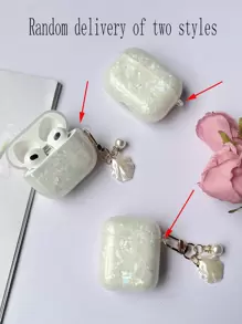 1 件闪亮彩色耳机保护壳适用于 AirPod Pro Pro2 3 2 AirPod 4，奢华柔软全保护壳设计，适合女性 - 彩色 - 查看 5