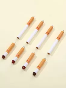 8pcs Plastic Cigarette DIY Pendant - Multicolor - View 1