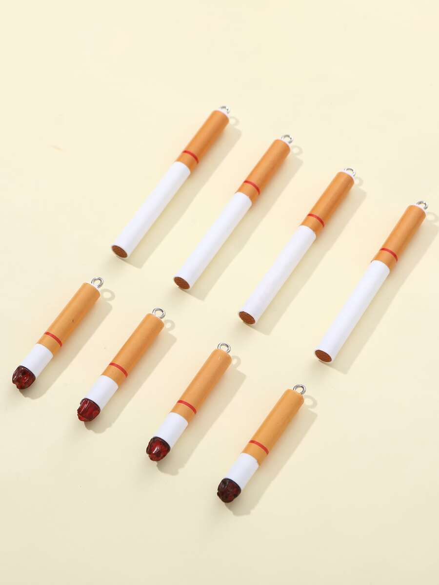 8pcs Plastic Cigarette DIY Pendant - Multicolor - View 1