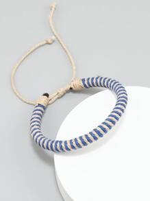 Hombres Pulsera trenzada de dos tonos - Multicolor - Ver 5