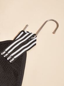 1pc Portable Pet Grooming Hammock - Black - View 4