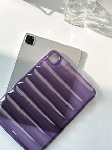 1PC Transparent Purple Down Jacket Look TPU Tablet Protective Case