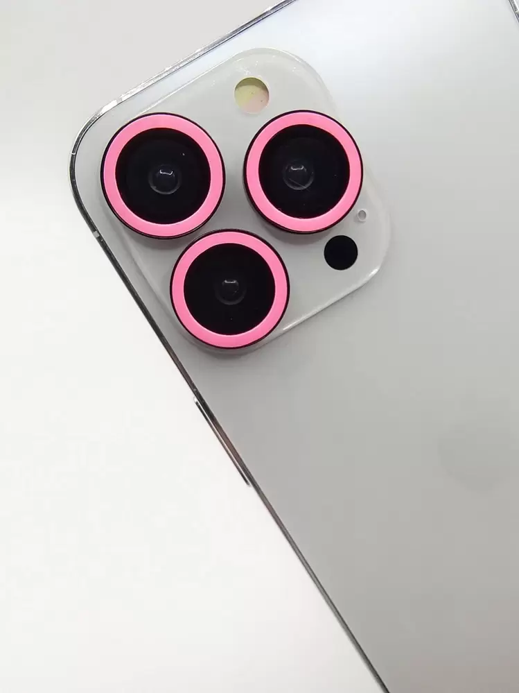 Glow In The Dark Eagle Eye Phone Lens Protector Compatible With iPhone - Pink - View 1