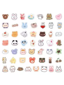 60入組卡通圖案貼紙 - 彩色 - 查看 7