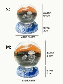 1 pieza Luz de la decoración de medusa - Multicolor - Ver 3