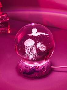 1 pieza Luz de la decoración de medusa - Multicolor - Ver 5