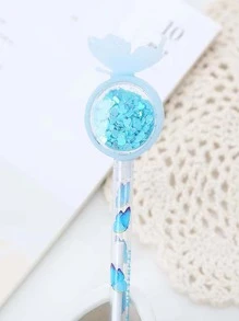 4入組蝴蝶樣式隨機中性筆 - 彩色 - 查看 3