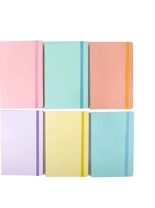 1 pieza Cuaderno color caramelo de color aleatorio adecuado para tomar notas en la escuela y la oficina - Multicolor - Ver 4