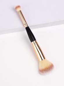 Brocha para polvo de dos cabezales - Dorado - Ver 1