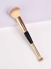 Brocha para polvo de dos cabezales - Dorado - Ver 4