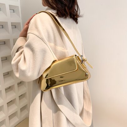 Metallic Flap Bag