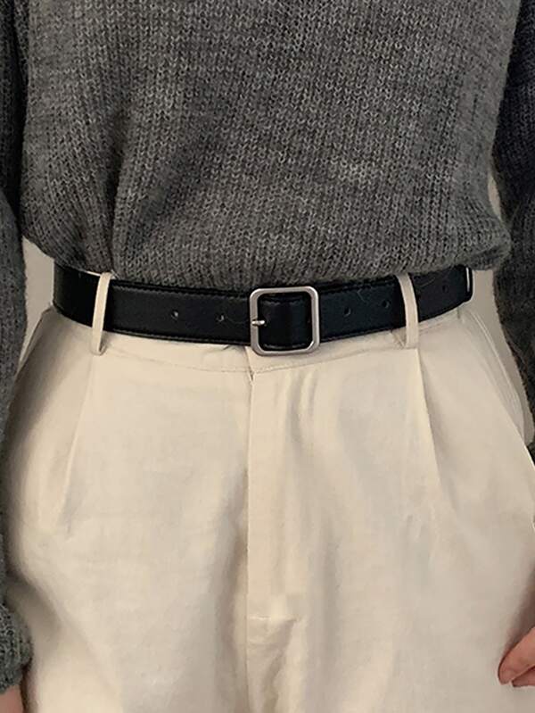 حزام جلد ديكوري أسود عتيق للفساتين والبناطيل، مناسب للصيف والمدرسة والخريف وعيد الهالوين