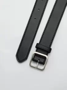 1 件黑色复古装饰正装裤皮带夏季、秋季、万圣节