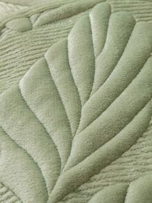 1入組樹葉提花沙發巾 - 綠色 - 查看 3