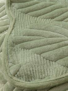 1入組樹葉提花沙發巾 - 綠色 - 查看 4