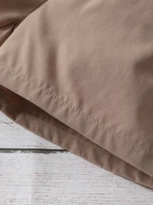 SHEIN Young Girl Color Block  Elegant Small Stand Collar 2pcs Set For Summer In Urban Style - Multicolor - View 6