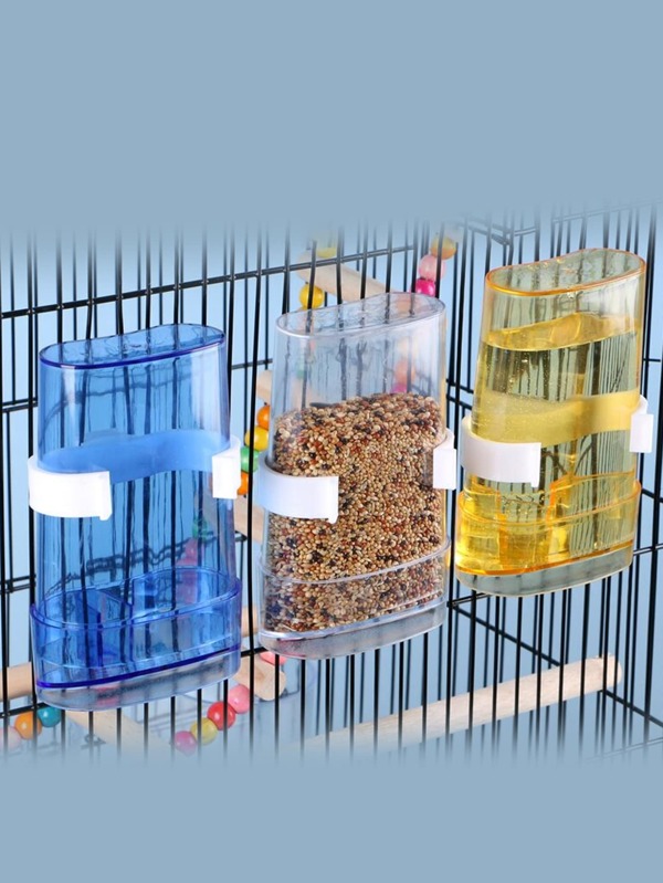 1pc Random Color Bird Feeding, Parakeet Water Dispenser Parrot Feeder
