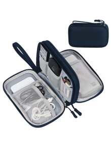 1入組素色數據綫收納袋 - 藏蓝色 - 查看 1