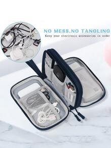 1入組素色數據綫收納袋 - 藏蓝色 - 查看 6