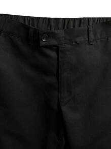 Manfinity Hypemode Men Solid Blazer Vest & Suit Trousers - Black - View 4