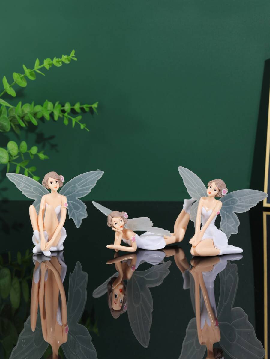 3pcs Angel Design Decoration Craft - Multicolor - View 1