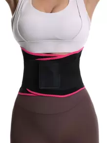 运动户外对比绑带合成橡胶运动腰带塑身腰部训练器紧身胸衣健身房配件腹部瘦身腰带，腹部瘦身束腰带