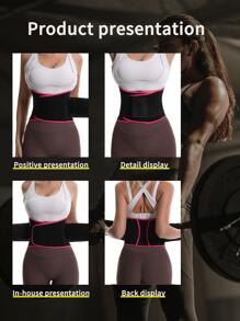 运动户外对比绑带合成橡胶运动腰带塑身腰部训练器紧身胸衣健身房配件腹部瘦身腰带，腹部瘦身束腰带