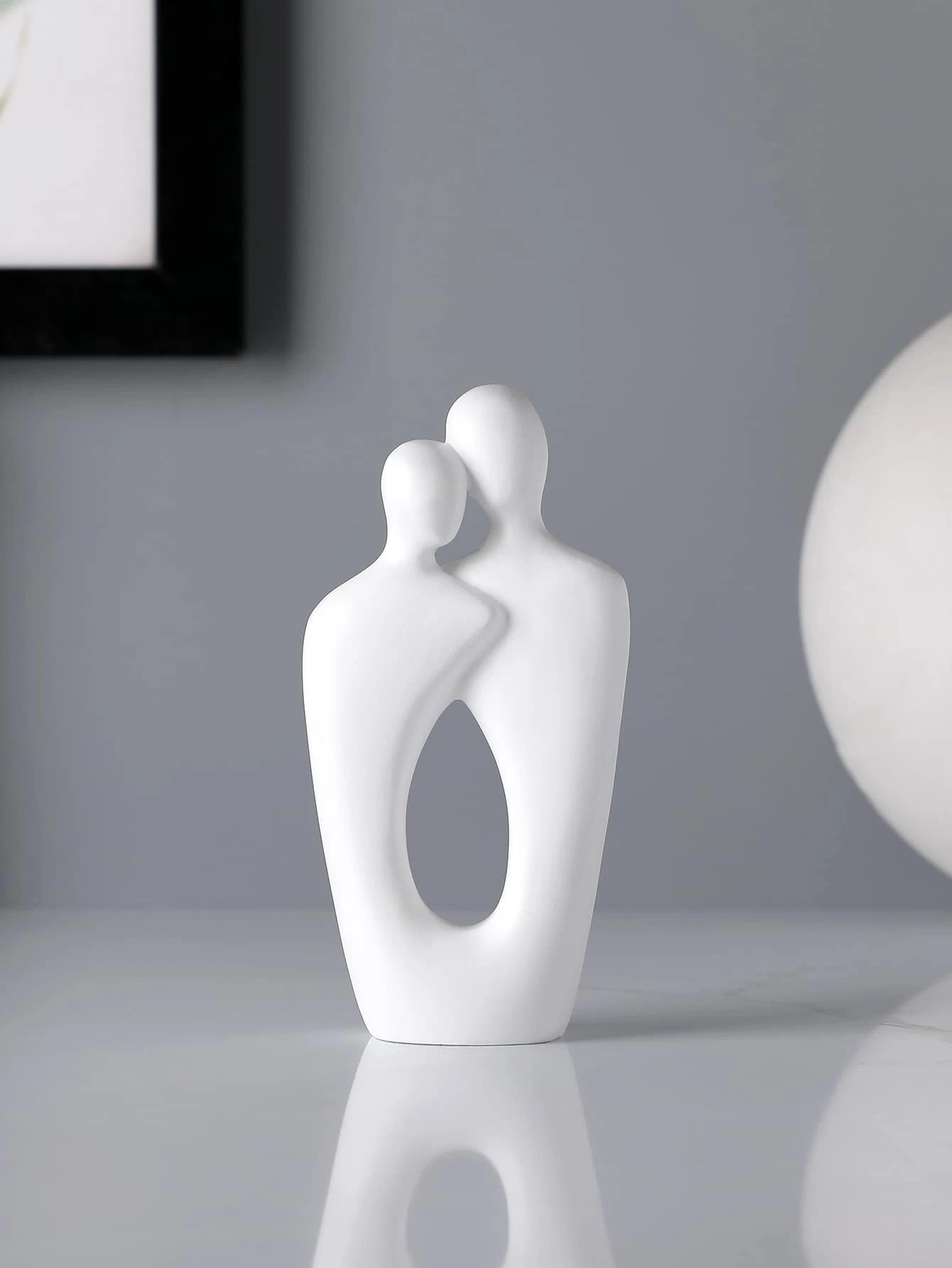Abstract Figure Design Decoration Craft - White - View 1