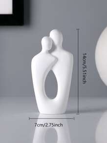 Abstract Figure Design Decoration Craft - White - View 4