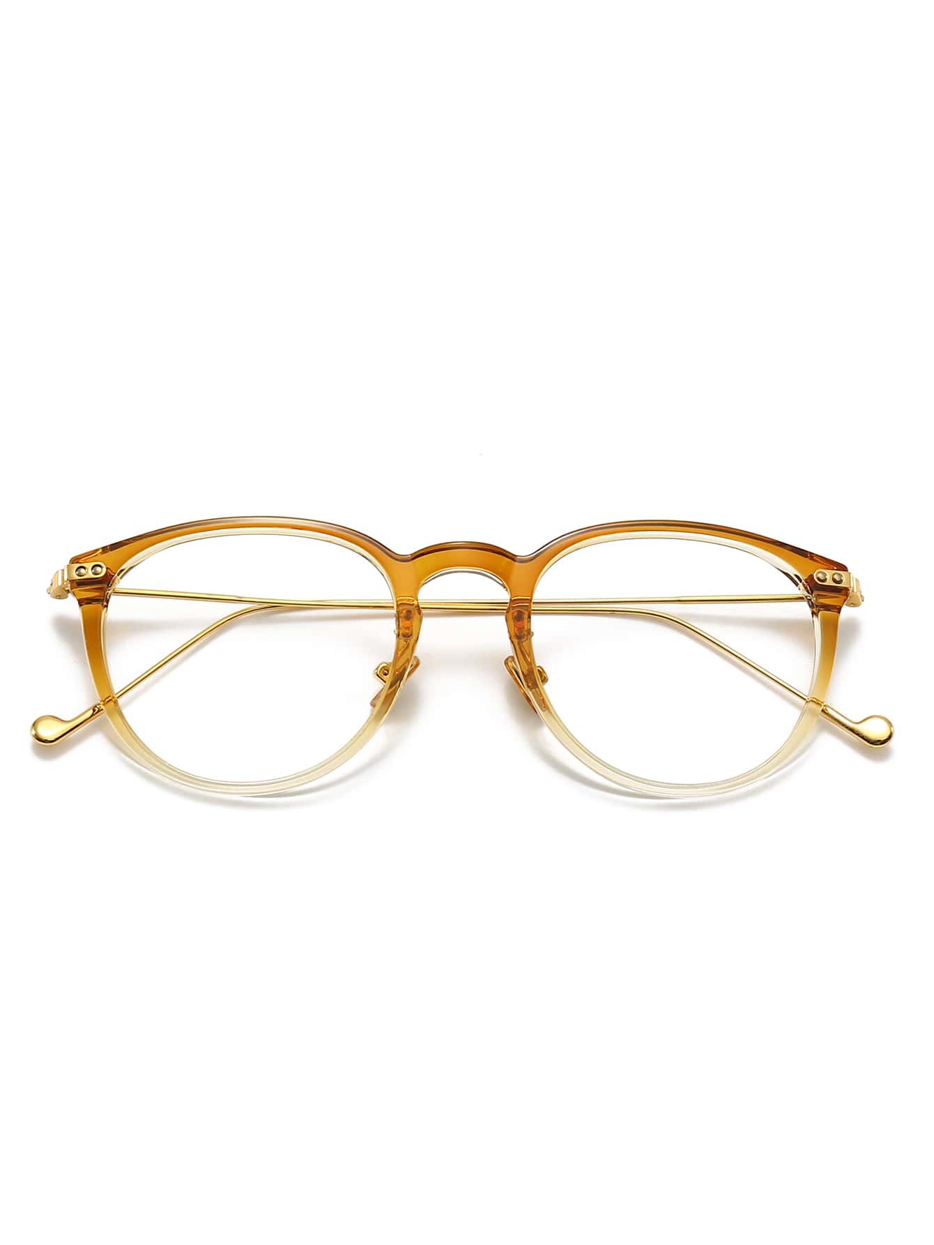 漸層鉚釘細節眼鏡 - 彩色 - 查看 1