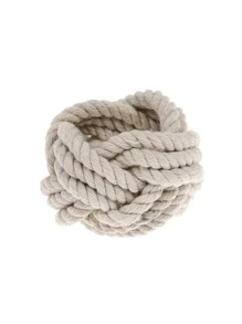 2 piezas Anillo de servilleta con diseño trenzado - Gris Claro - Ver 2