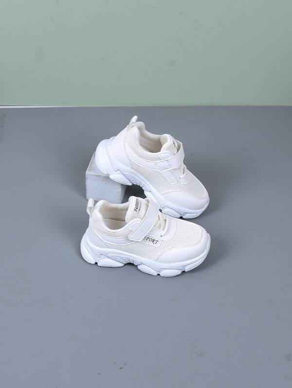 Kids Letter Graphic Hook-and-loop Fastener Sneakers