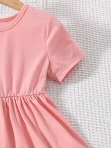 Toddler Girls Ruffle Hem Tee & Letter Graphic Leggings - Multicolor - View 3