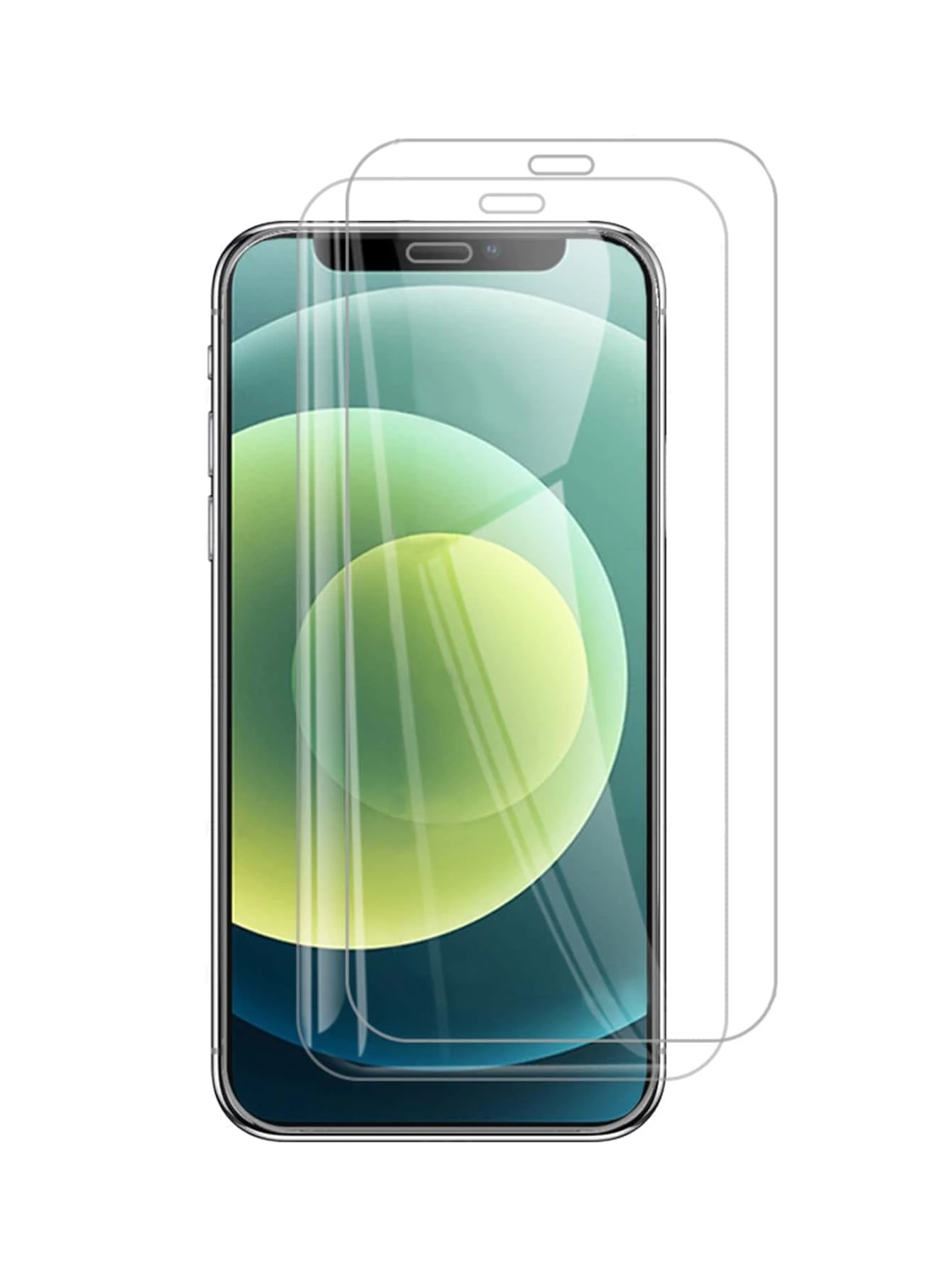 2片透明強化膜相容於 iPhone 15/15Pro/15Plus/15Promax - 無色 - 查看 1