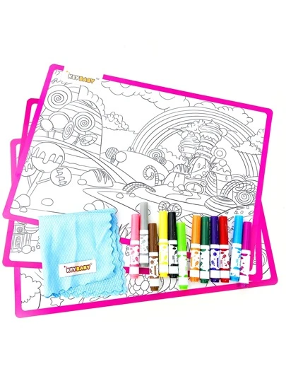 1入組餐墊和12入組筆套裝