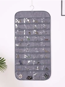 1 pieza Bolsa de almacenamiento de joya colgante - Gris - Ver 2