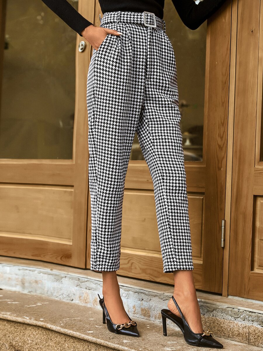SORRELL Houndstooth Cropped Pants