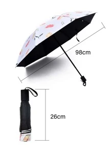 1pc Lemon & Letter Graphic Umbrella - Multicolor - View 6