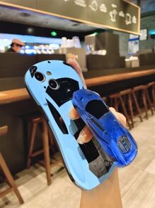 Ốp lưng điện thoại bảo vệ mềm & cứng IMD thời trang thể thao, chống rơi, chống mồ hôi, chống vân tay, không phai màu, tương thích với iPhone - Màu xanh lam - Xem 2