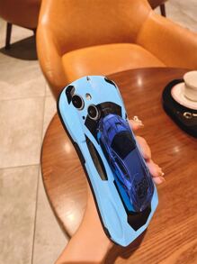 Ốp lưng điện thoại bảo vệ mềm & cứng IMD thời trang thể thao, chống rơi, chống mồ hôi, chống vân tay, không phai màu, tương thích với iPhone - Màu xanh lam - Xem 5