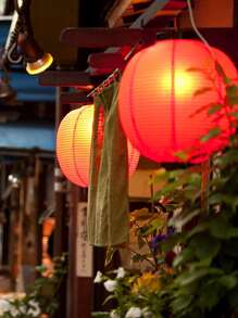 5 chiếc đèn lồng giấy treo năm mới của Trung Quốc - Đỏ - Xem 3