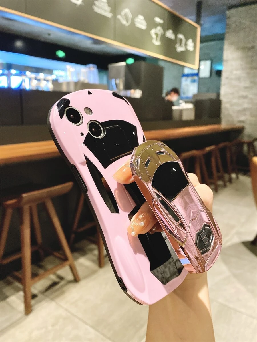 Fashionable Race Car IMD Soft & Hard Protective, Anti-Sweat, Anti-Fingerprint, Scratch-Resistant, Non-Fading Phone Case Compatible With Iphone