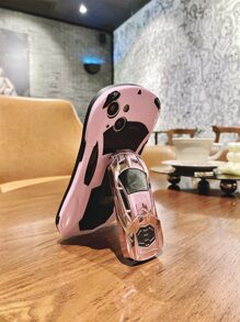 Fashionable Race Car IMD Soft & Hard Protective, Anti-Sweat, Anti-Fingerprint, Scratch-Resistant, Non-Fading Phone Case Compatible With Iphone - Pink - View 3