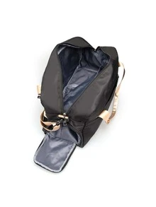 Letter Graphic Training Bag - Black - View 3