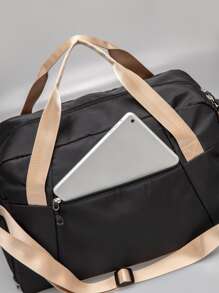 Letter Graphic Training Bag - Black - View 5